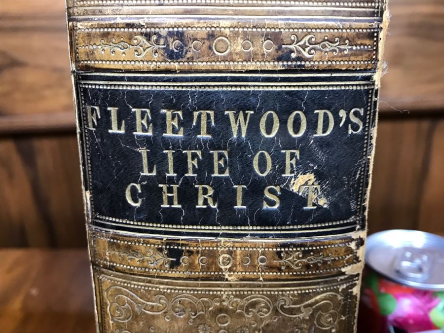 LARGE Format Antique 1857 Book Fleetwood's Life Of Christ And A Full Defence Of Christianity By Rev. J. Fleetwood Illustrated By ((60)) Beautiful Steel Engravings London Thomas Kelly & Co Paternoster Row [Photo 5]