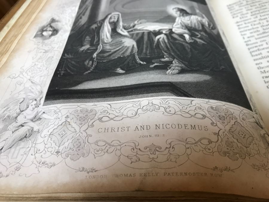 LARGE Format Antique 1857 Book Fleetwood's Life Of Christ And A Full Defence Of Christianity By Rev. J. Fleetwood Illustrated By ((60)) Beautiful Steel Engravings London Thomas Kelly & Co Paternoster Row [Photo 31]