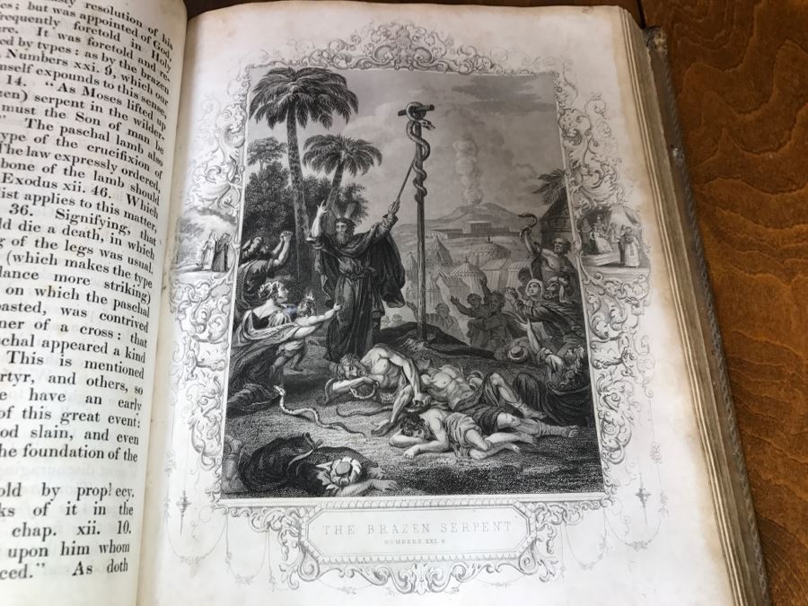 LARGE Format Antique 1857 Book Fleetwood's Life Of Christ And A Full Defence Of Christianity By Rev. J. Fleetwood Illustrated By ((60)) Beautiful Steel Engravings London Thomas Kelly & Co Paternoster Row