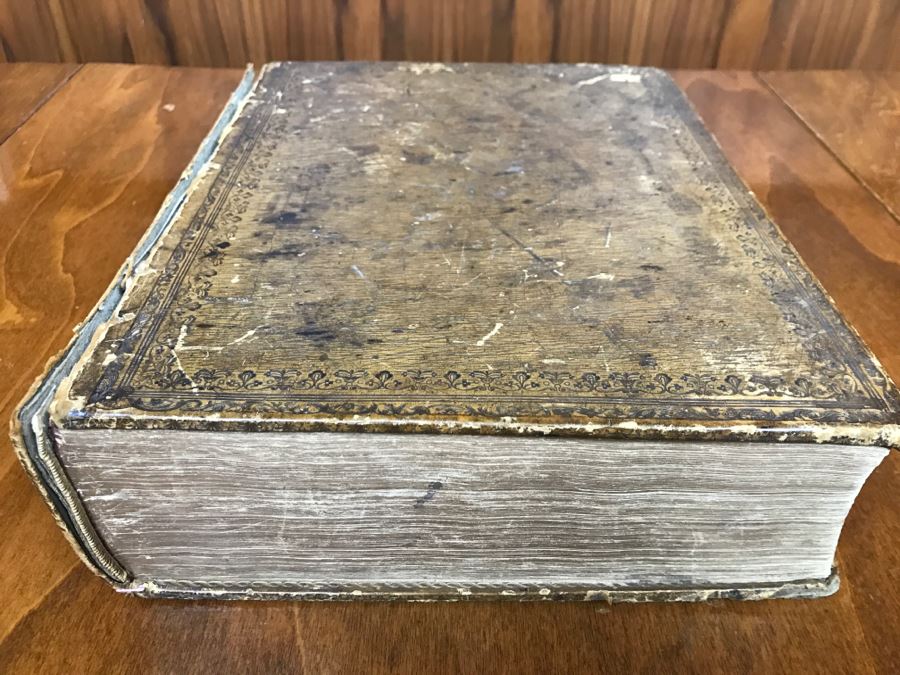 LARGE Format Antique 1857 Book Fleetwood's Life Of Christ And A Full ...