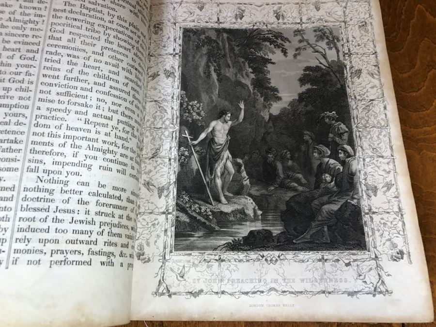 LARGE Format Antique 1857 Book Fleetwood's Life Of Christ And A Full Defence Of Christianity By Rev. J. Fleetwood Illustrated By ((60)) Beautiful Steel Engravings London Thomas Kelly & Co Paternoster Row [Photo 29]