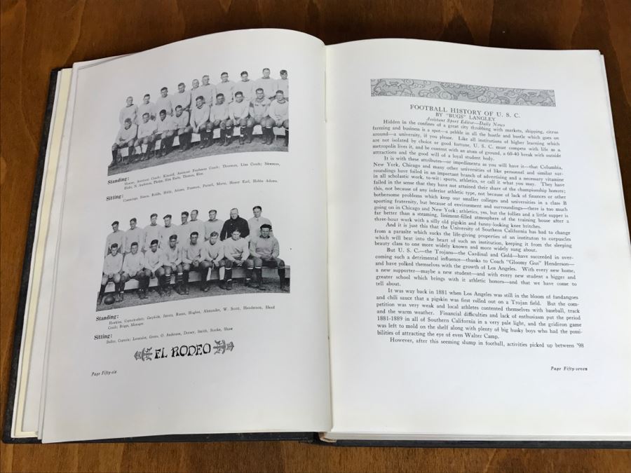 Vintage 1925 Yearbook From Univeristy Of Southern California USC El Rodeo [Photo 12]