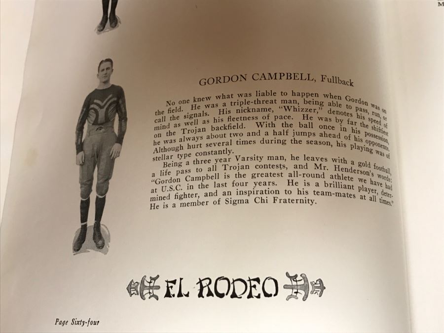 Vintage 1925 Yearbook From Univeristy Of Southern California USC El Rodeo [Photo 17]