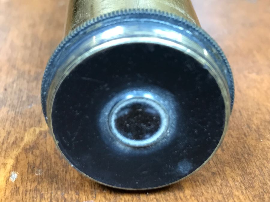 Antique Brass Extending Spyglass Telescope 'The Hawkseye' T. Henri & Co London - Note That Internal Lens Is Cracked As Shown In Photos - Needs Polishing [Photo 17]