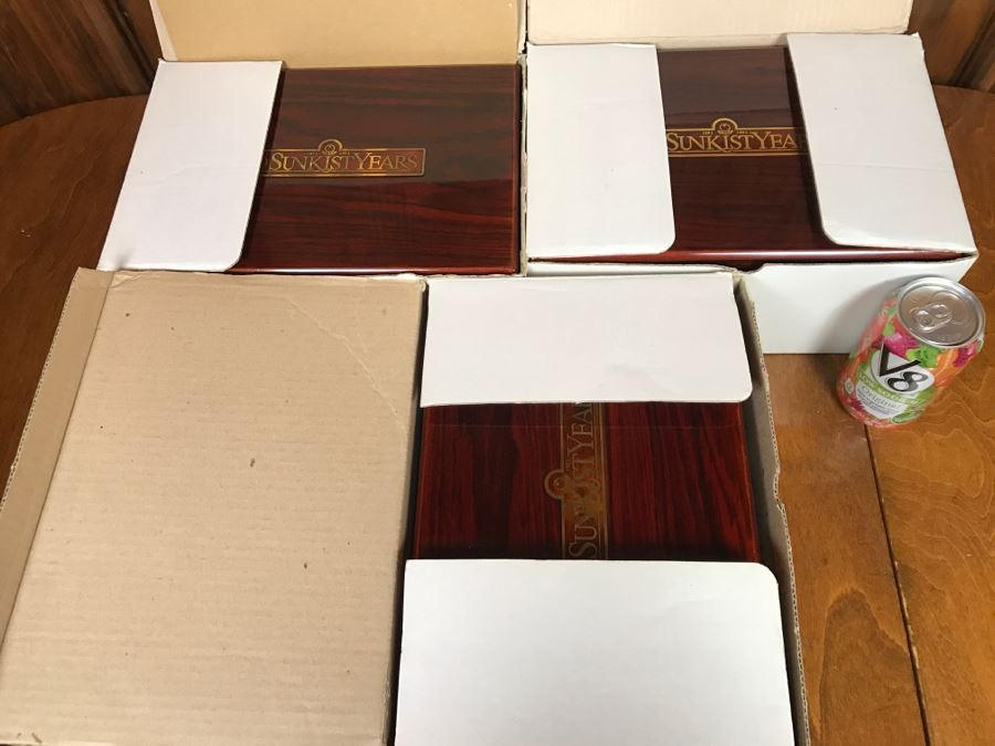 (3) New Boxes Of Sunkist Orange Blossom Silverware Sets In Nice Wooden Storage Presentation Boxes 1893-1993 100 Year Anniversary - Each Box Has 2 Levels Of Silverware [Photo 21]