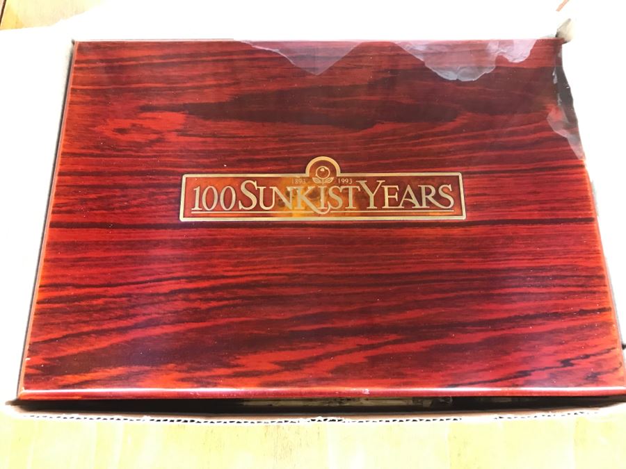 (3) New Boxes Of Sunkist Orange Blossom Silverware Sets In Nice Wooden Storage Presentation Boxes 1893-1993 100 Year Anniversary - Each Box Has 2 Levels Of Silverware [Photo 12]