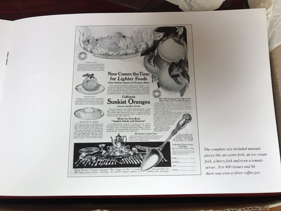 (3) New Boxes Of Sunkist Orange Blossom Silverware Sets In Nice Wooden Storage Presentation Boxes 1893-1993 100 Year Anniversary - Each Box Has 2 Levels Of Silverware [Photo 11]