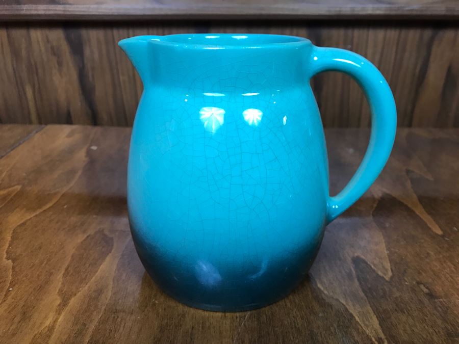 Vintage Graduated Blue Signed Pitcher [Photo 7]