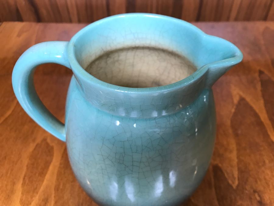 Vintage Graduated Blue Signed Pitcher [Photo 4]