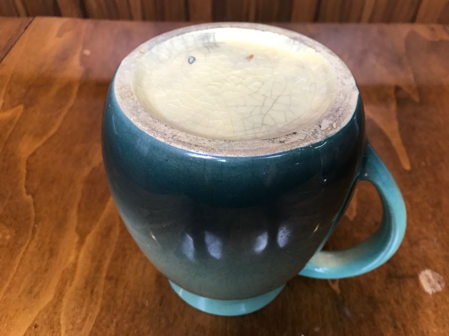 Vintage Graduated Blue Signed Pitcher [Photo 9]