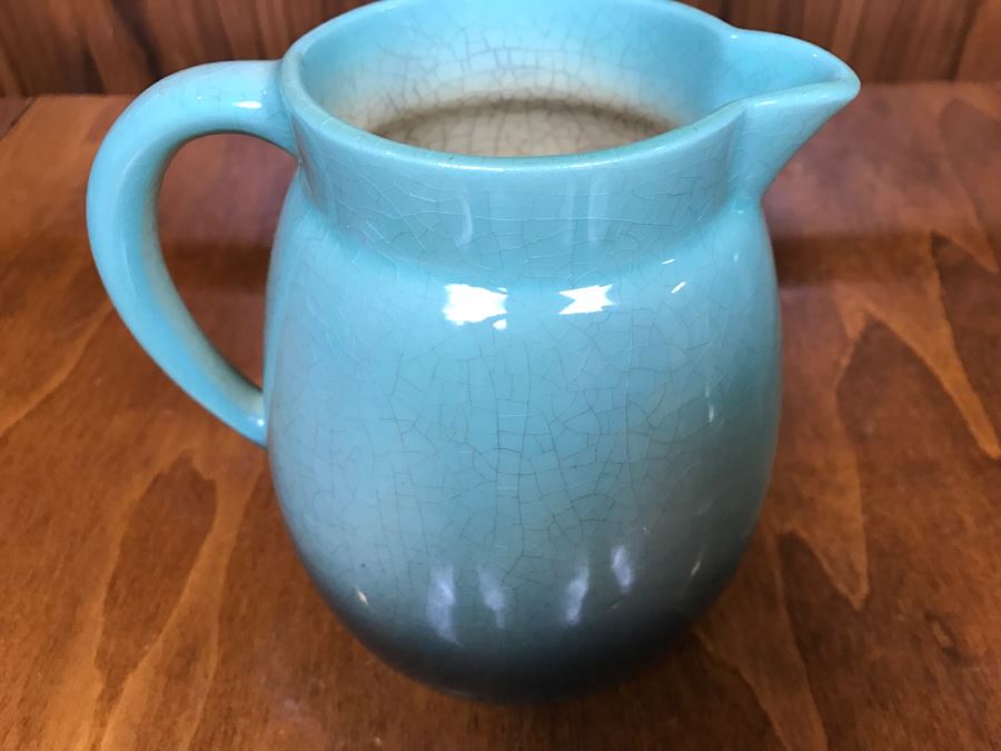 Vintage Graduated Blue Signed Pitcher [Photo 5]