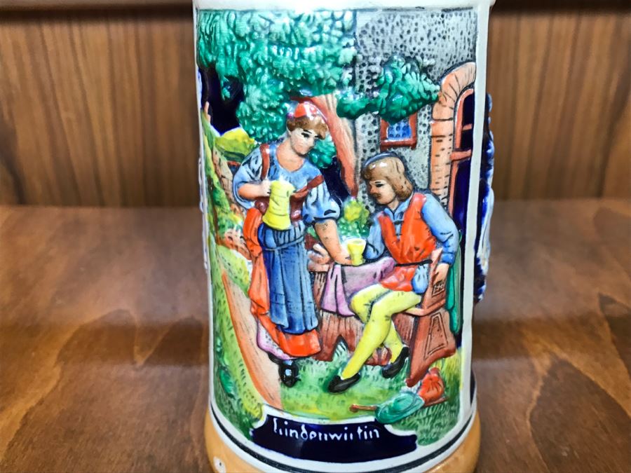 Vintage Western Germany Beer Stein With Pewter Top [Photo 3]