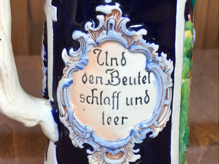 Vintage Western Germany Beer Stein With Pewter Top [Photo 6]