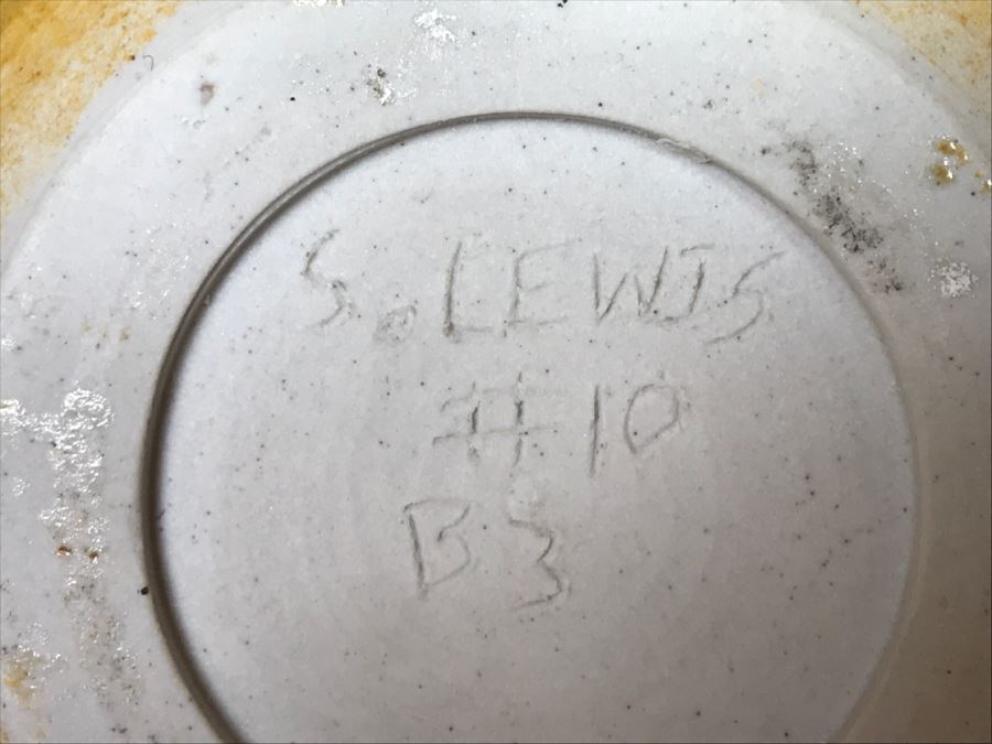 Glazed Pottery Vase Signed S. Lewis [Photo 8]
