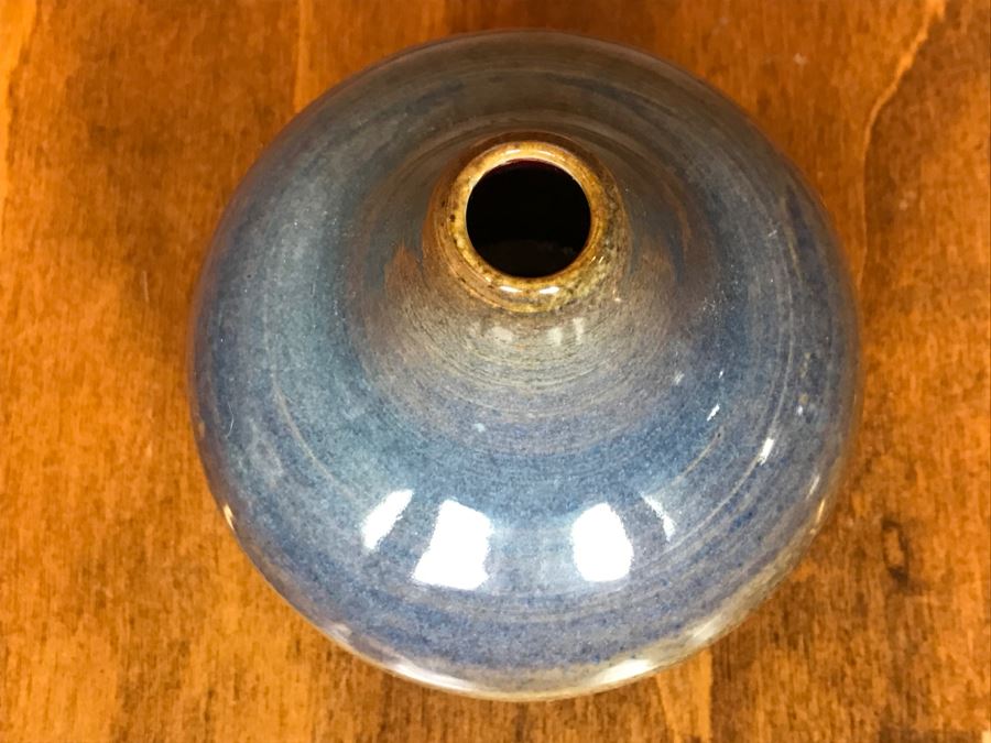 Glazed Pottery Vase Signed S. Lewis [Photo 6]