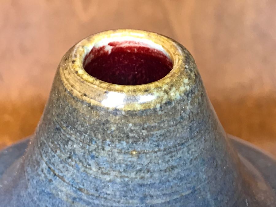 Glazed Pottery Vase Signed S. Lewis [Photo 4]