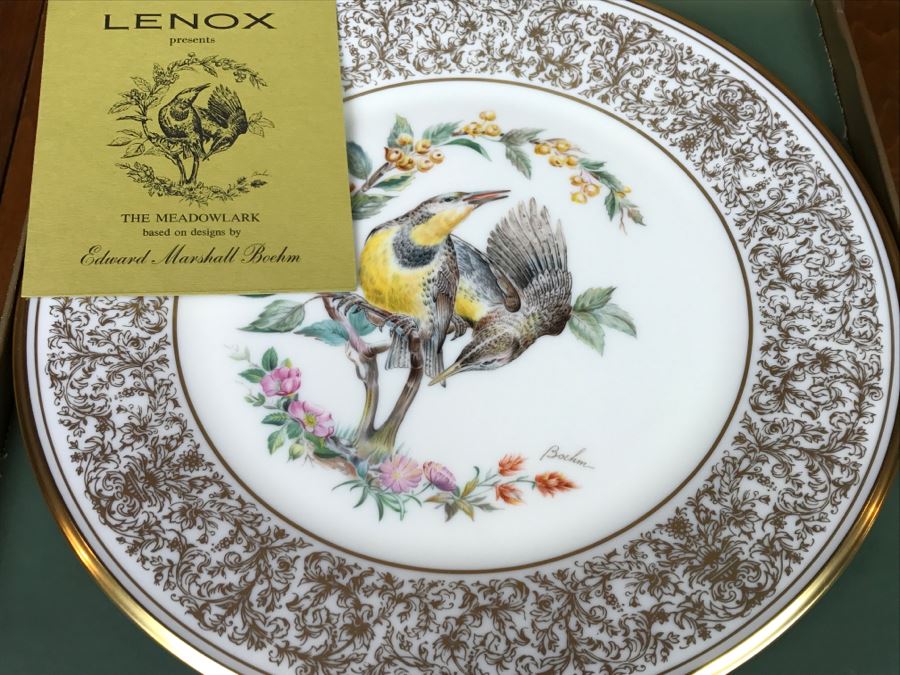 Collection Of (10) LENOX Limited Edition Bird Plates Based On Designs By Edward Marshall Boehm With Original Boxes [Photo 19]
