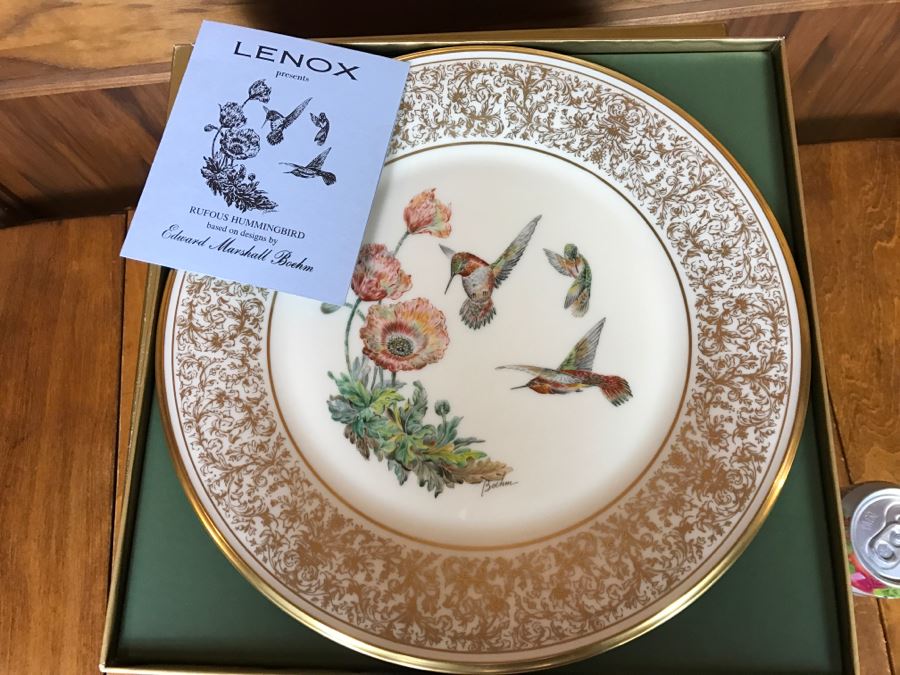 Collection Of (10) LENOX Limited Edition Bird Plates Based On Designs By Edward Marshall Boehm With Original Boxes [Photo 2]