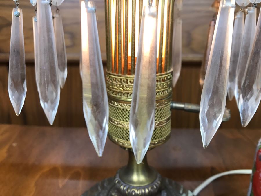 Stunning Designer Brass And Crystal Table Lamp [Photo 9]