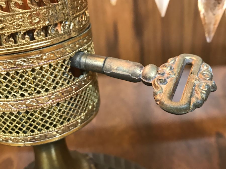 Stunning Designer Brass And Crystal Table Lamp [Photo 13]