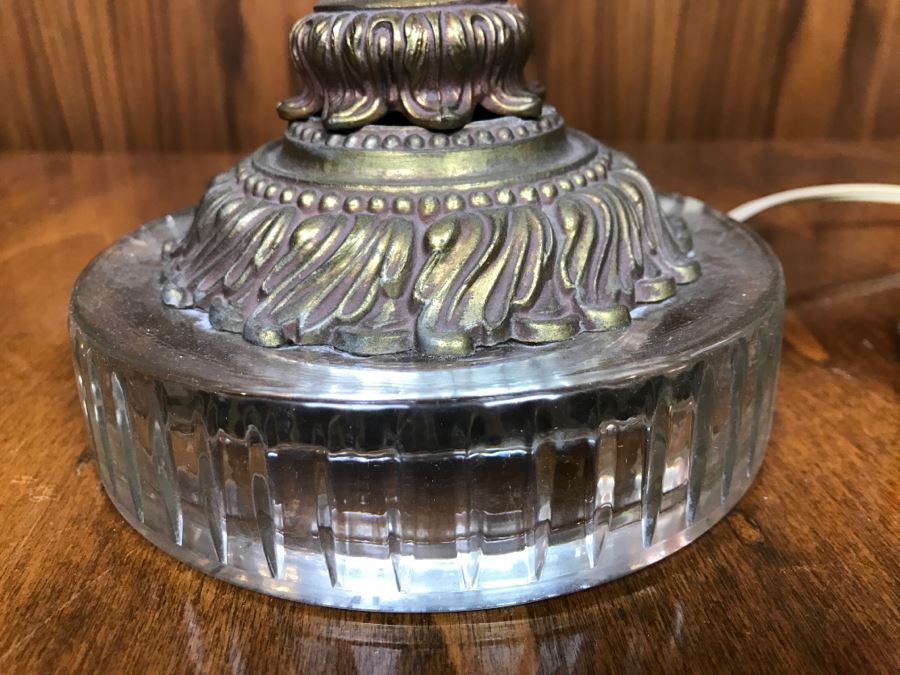 Stunning Designer Brass And Crystal Table Lamp [Photo 11]