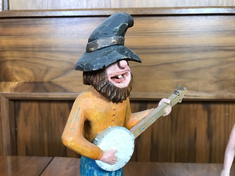 Collection Of (5) Hand Carved And Hand Painted Carvings [Photo 9]