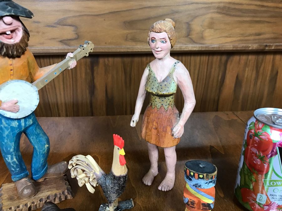 Collection Of (5) Hand Carved And Hand Painted Carvings [Photo 6]