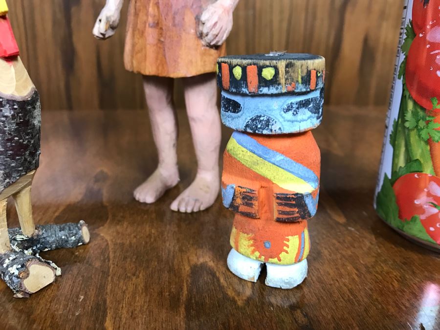 Collection Of (5) Hand Carved And Hand Painted Carvings [Photo 5]