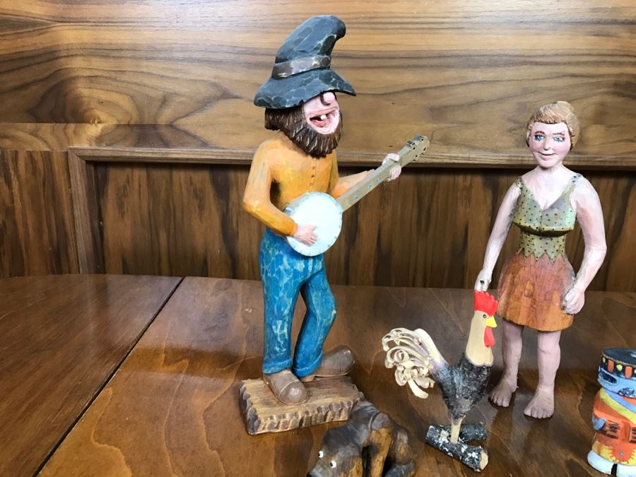 Collection Of (5) Hand Carved And Hand Painted Carvings [Photo 10]