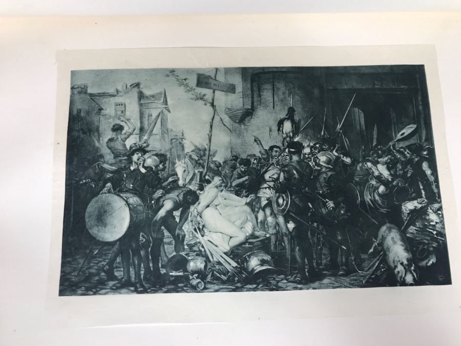 Antique 1887 Two Volume Set Of Books Famous Paintings Text By Fred H. Allen Haskell And Post Company Apx 90 Paintings Combined [Photo 44]