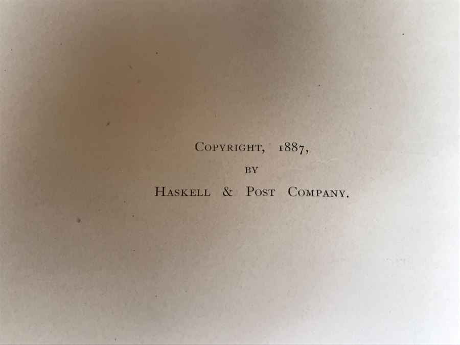 Antique 1887 Two Volume Set Of Books Famous Paintings Text By Fred H. Allen Haskell And Post Company Apx 90 Paintings Combined [Photo 14]