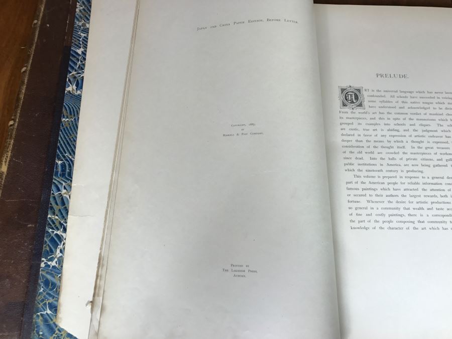 Antique 1887 Two Volume Set Of Books Famous Paintings Text By Fred H. Allen Haskell And Post Company Apx 90 Paintings Combined [Photo 13]