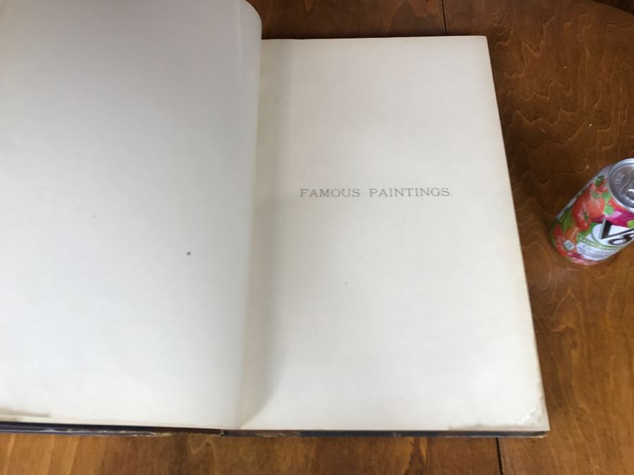 Antique 1887 Two Volume Set Of Books Famous Paintings Text By Fred H. Allen Haskell And Post Company Apx 90 Paintings Combined [Photo 10]