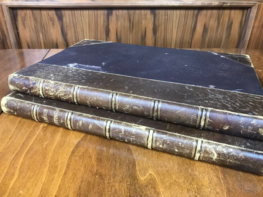 Antique 1887 Two Volume Set Of Books Famous Paintings Text By Fred H. Allen Haskell And Post Company Apx 90 Paintings Combined [Photo 5]