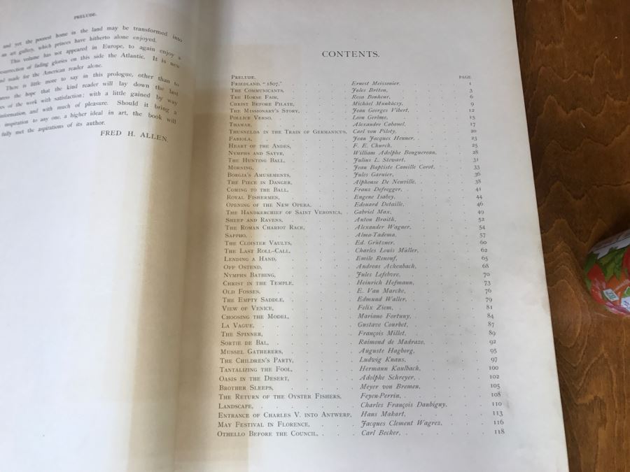 Antique 1887 Two Volume Set Of Books Famous Paintings Text By Fred H. Allen Haskell And Post Company Apx 90 Paintings Combined [Photo 16]