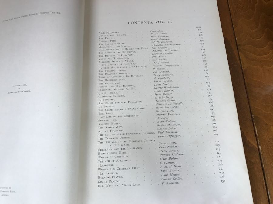 Antique 1887 Two Volume Set Of Books Famous Paintings Text By Fred H. Allen Haskell And Post Company Apx 90 Paintings Combined [Photo 38]