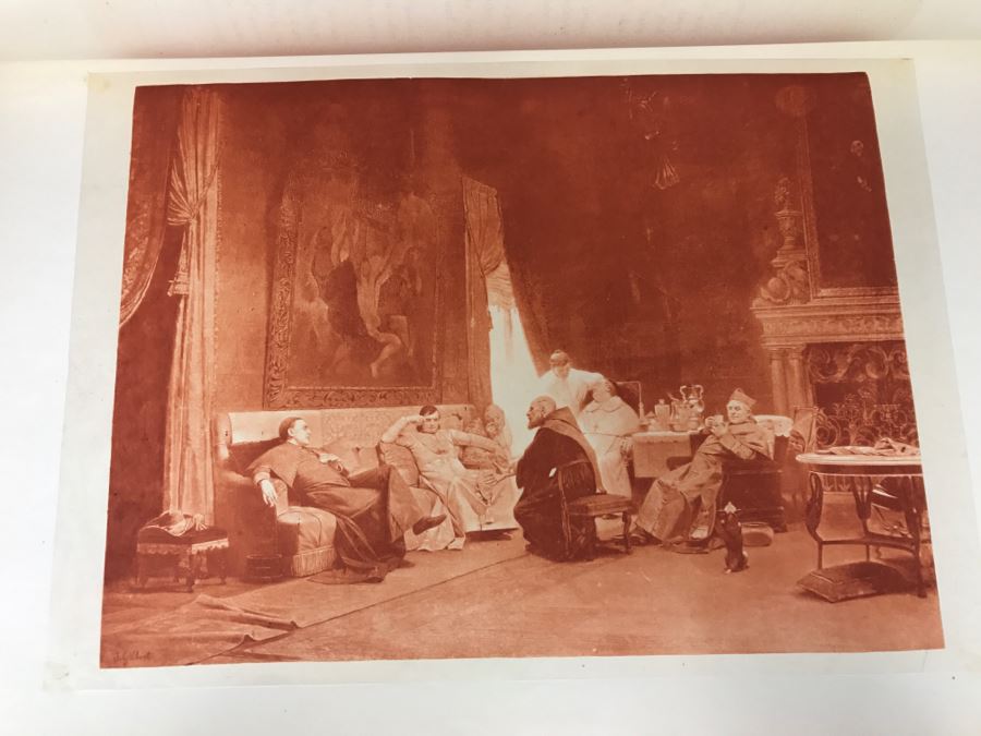 Antique 1887 Two Volume Set Of Books Famous Paintings Text By Fred H. Allen Haskell And Post Company Apx 90 Paintings Combined [Photo 21]