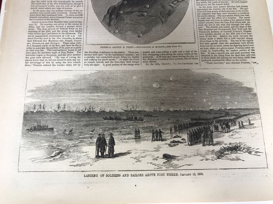 Antique February 4, 1865 Civil War Harper's Weekly Illustrated Newspaper Originally Auctioned By Sotheby's In New York Vol. VIII No 375 With Protective Book Folder [Photo 10]