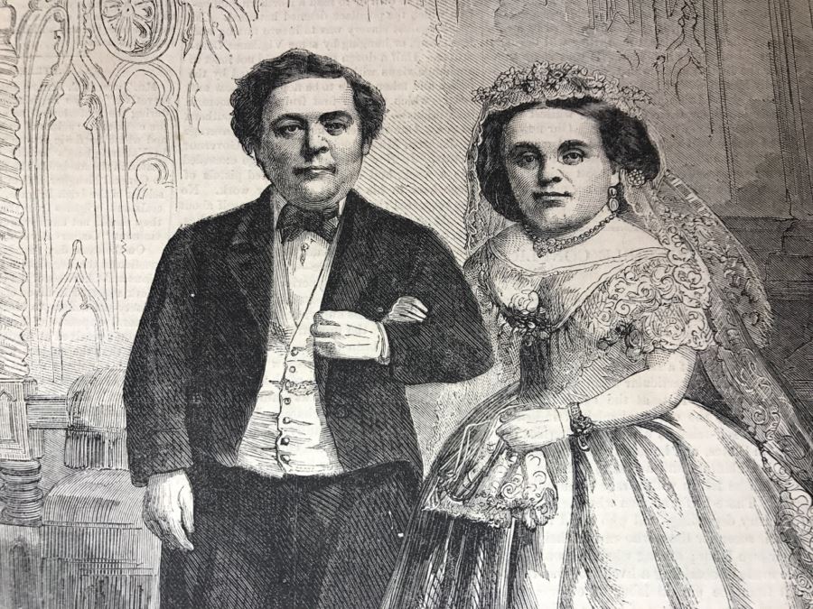 Antique February 21, 1863 Civil War Harper's Weekly Illustrated Newspaper With General Tom Thumb Originally Auctioned By Sotheby's In New York Vol. VIII No 375 With Protective Book Folder [Photo 11]
