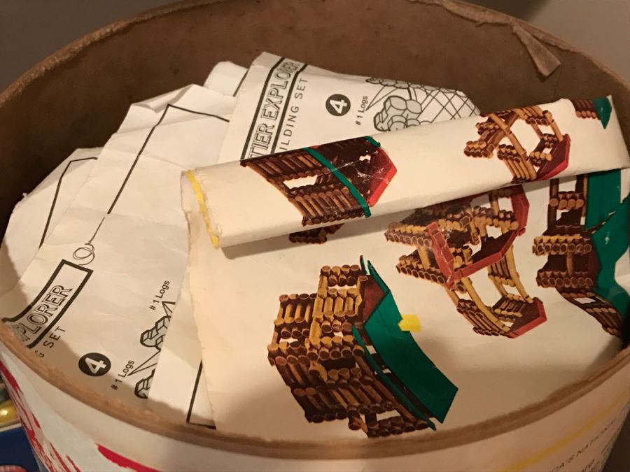 Various Kids Toys Including Playskol Original Lincoln Logs, Bristle Blocks, Wooden Blocks And Other Toys Photographed [Photo 4]