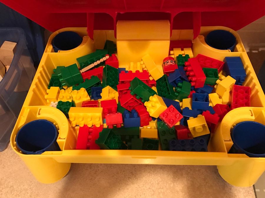 Various Kids Toys Including Playskol Original Lincoln Logs, Bristle ...