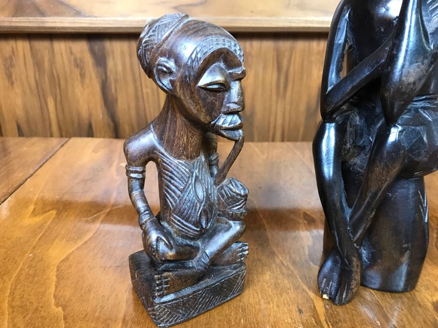 Pair Of African Wood Carvings