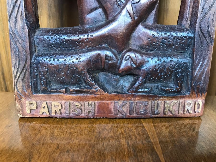 Parish Kicukiro Rwanda Wood Carving Plaque [Photo 6]