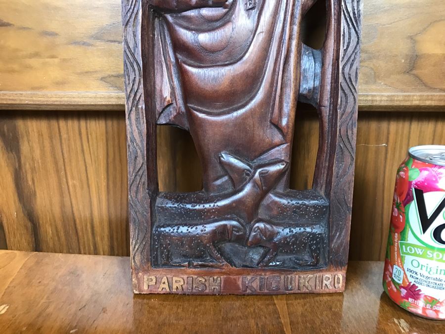 Parish Kicukiro Rwanda Wood Carving Plaque [Photo 5]
