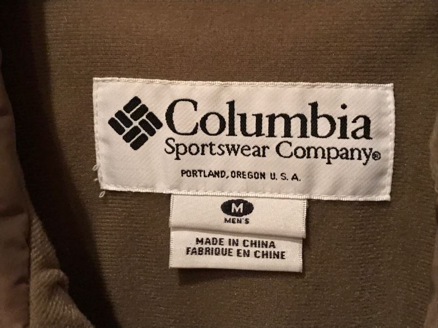 Mens Columbia Sportswear Size M Hunting Jacket Waterproof Omni Tech [Photo 3]