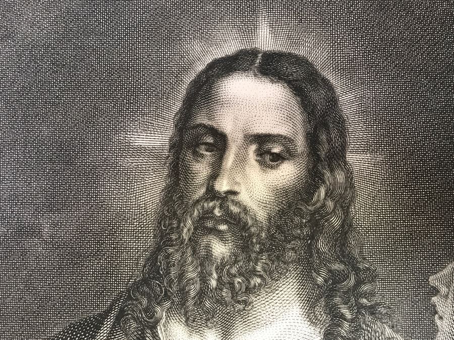 Pair Of Antique 1786 Prints Engravings: (1) Engraver J. L. Delignon, Artist L. L. Le Padouan, Titled Renaud Et Armide; (2) Engraver Berseneff, Artist Titien Vecelli, Title Le Tentateur [Photo 19]