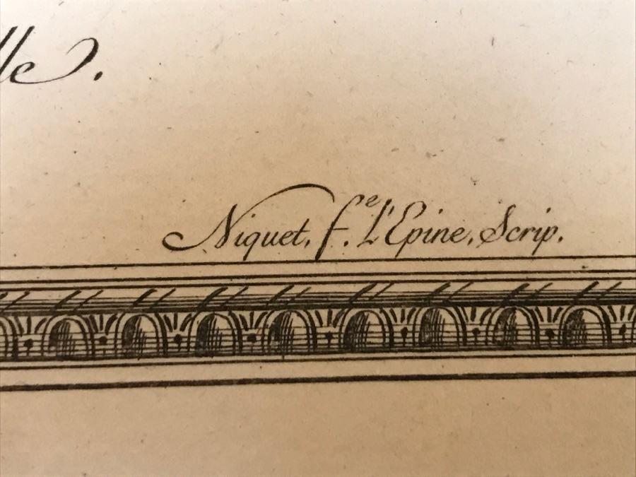 Pair Of Antique 1786 Prints Engravings: (1) Engraver B A Nicolet, Artist Guido Reni, Title Sainte Apolline; (2) Engraver A. Romanet, Artist Annibal Carrache, Title Saint Roch [Photo 37]