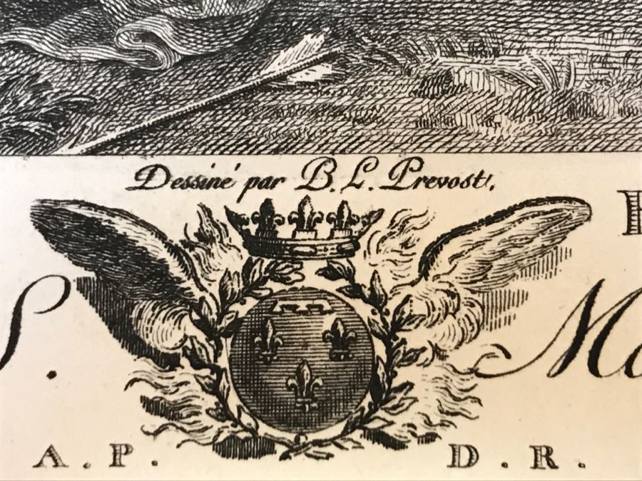 Pair Of Antique 1786 Prints Engravings: (1) Engraver Dambrun, Artist Corneille Poelenburg, Title Cephale Et Procris; (2) Engraver N. Varin, Artist David Teniers, Title La Gazete [Photo 17]