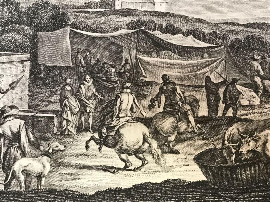 Pair Of Antique 1786 Prints Engravings: (1) Engraver J. B. Racine, Artist Sinibaldo Scorza, Title Le Marche; (2) Engraver Dambrun, Artist Nicolas Poussin, Title Moyse Marchant Sur La Couronne De Pharaon [Photo 8]