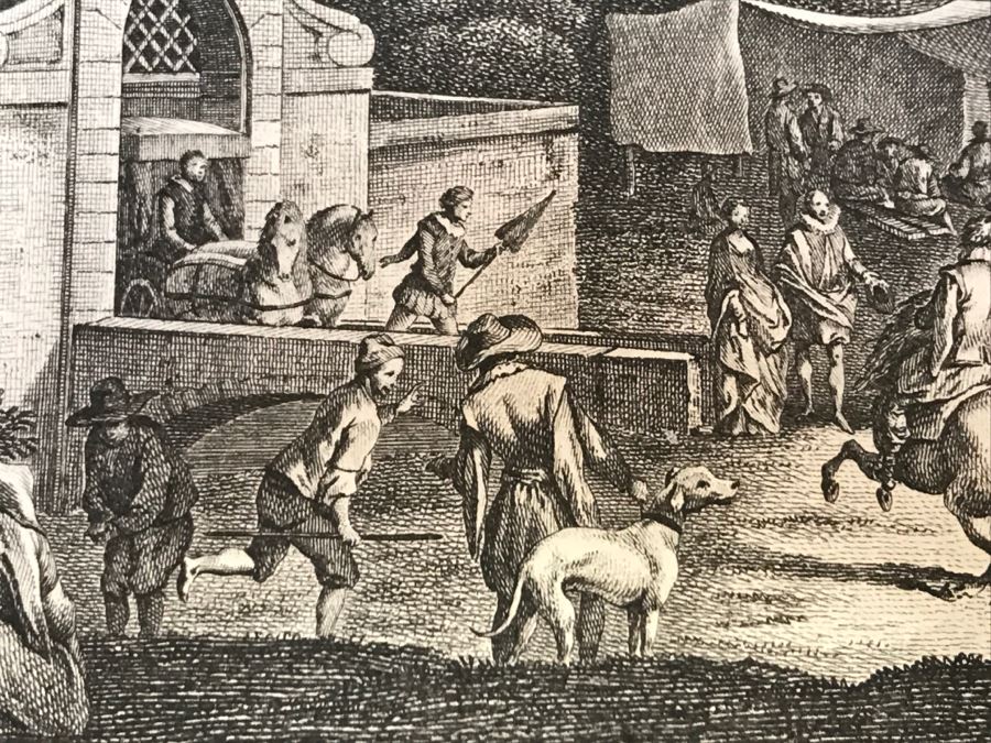 Pair Of Antique 1786 Prints Engravings: (1) Engraver J. B. Racine, Artist Sinibaldo Scorza, Title Le Marche; (2) Engraver Dambrun, Artist Nicolas Poussin, Title Moyse Marchant Sur La Couronne De Pharaon [Photo 7]